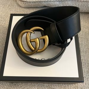 Gucci Marmont Leather Belt.  NEW NEVER WORN